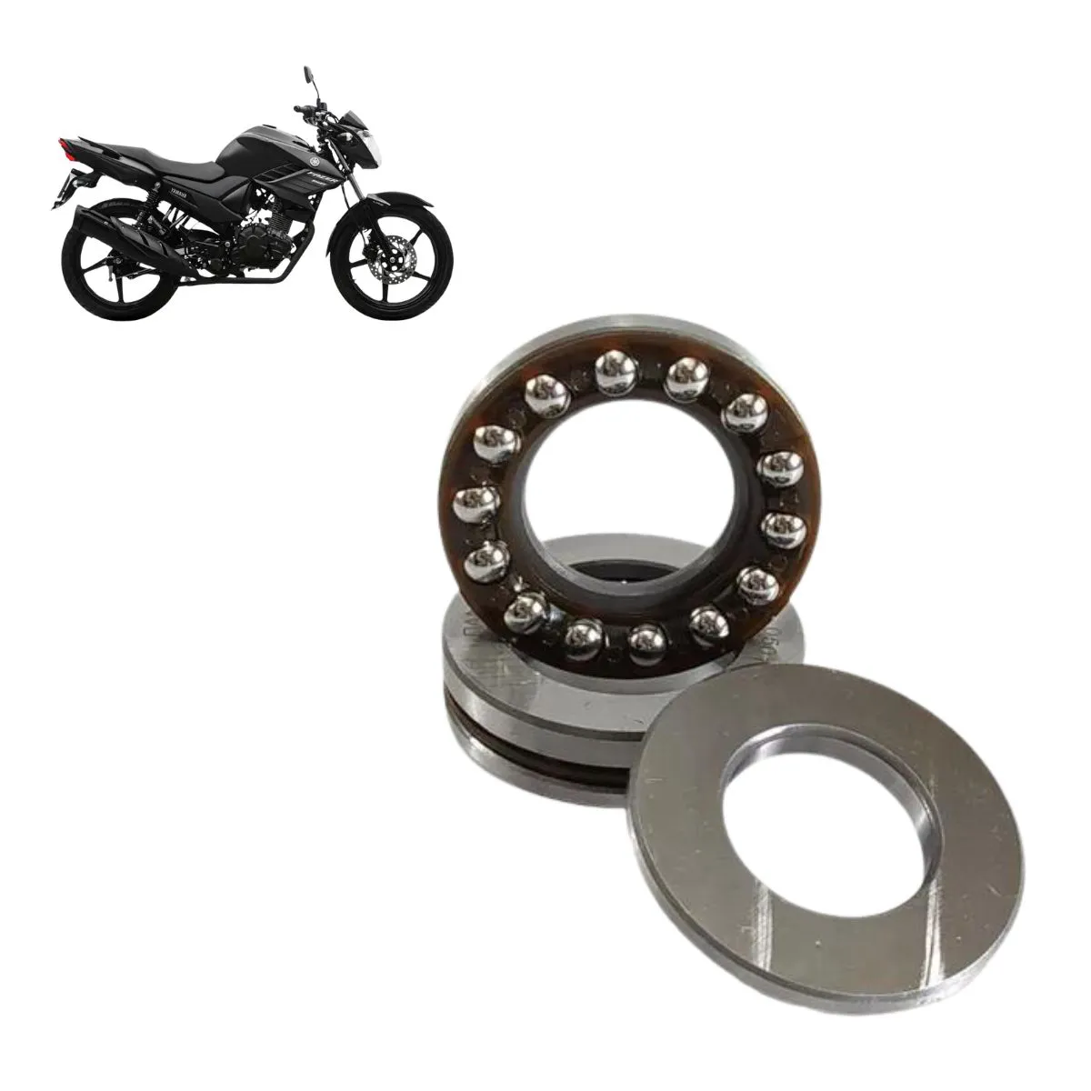 CAIXA DE DIREÇÃO YS 150 FAZER 2014 E.D/ YBR FACTOR 125I 2017 ED/ YBR FACTOR 150I 2017 ED C/COLAR VINI